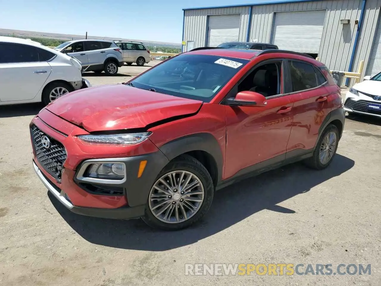 1 Photograph of a damaged car KM8K62AA5KU247936 HYUNDAI KONA 2019
