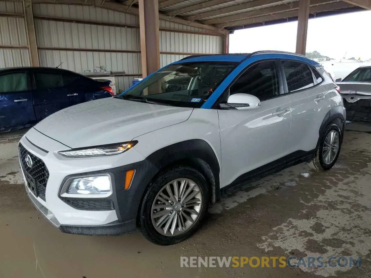 1 Photograph of a damaged car KM8K62AA5KU285361 HYUNDAI KONA 2019