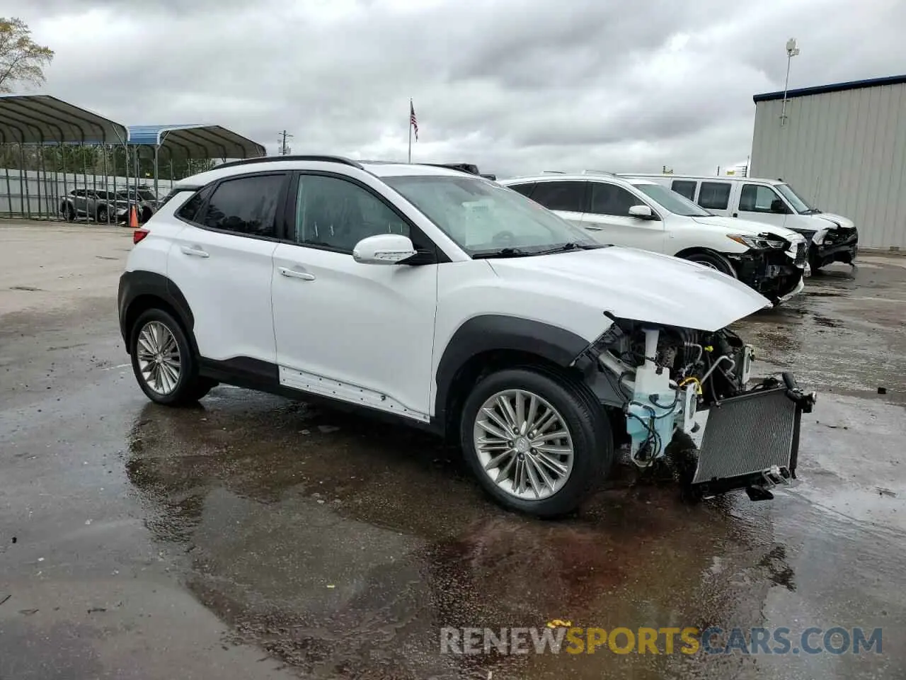 4 Photograph of a damaged car KM8K62AA8KU247624 HYUNDAI KONA 2019