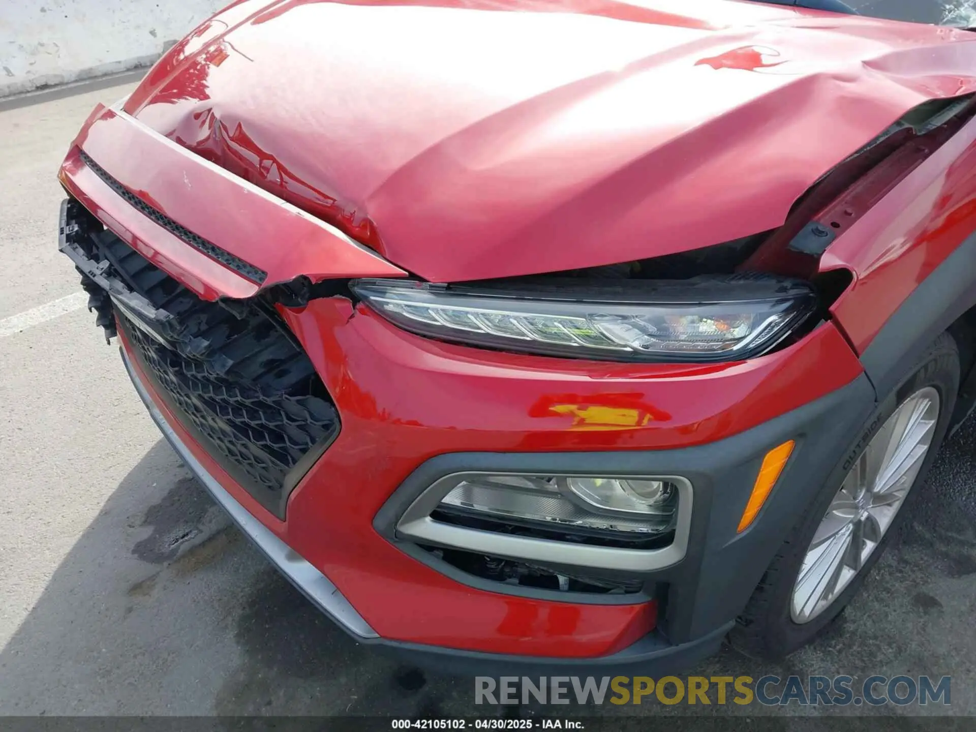 6 Photograph of a damaged car KM8K62AA8KU345357 HYUNDAI KONA 2019