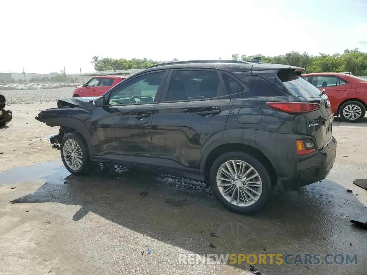 2 Photograph of a damaged car KM8K62AAXKU242554 HYUNDAI KONA 2019