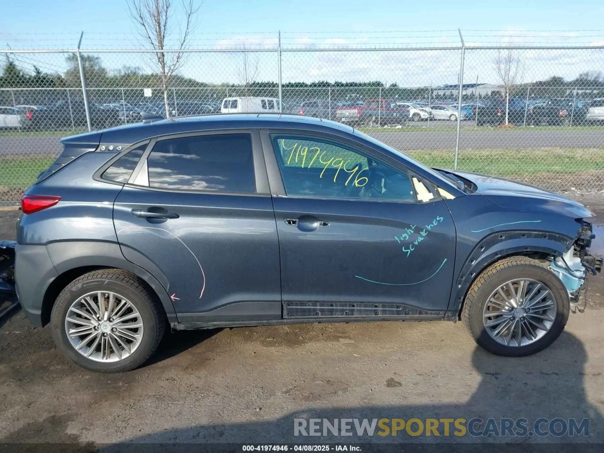 14 Photograph of a damaged car KM8K6CAA4KU255600 HYUNDAI KONA 2019