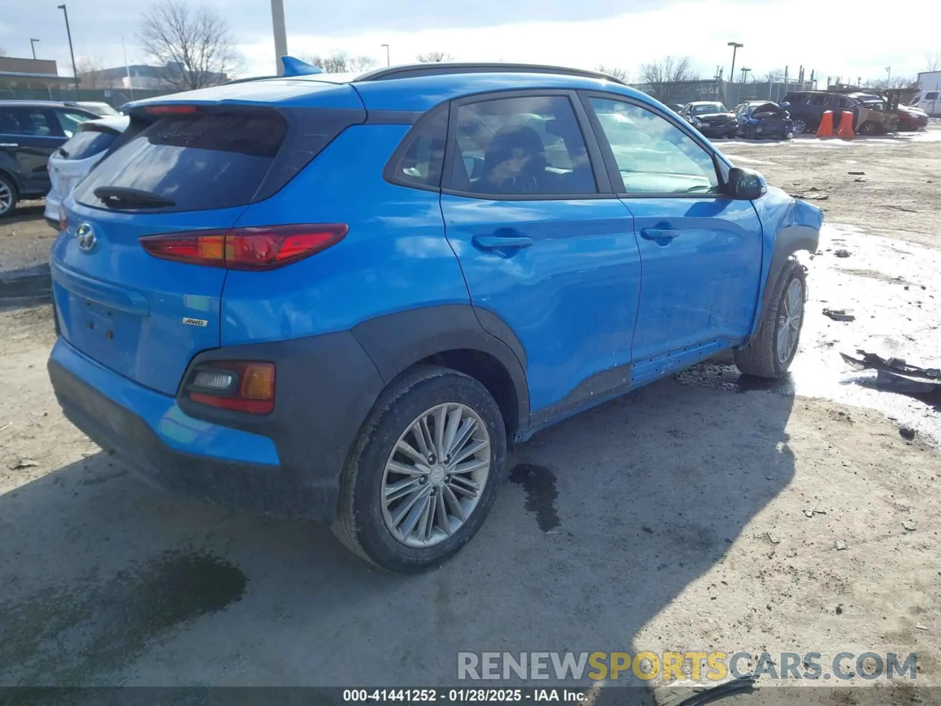 4 Photograph of a damaged car KM8K6CAA5KU242029 HYUNDAI KONA 2019