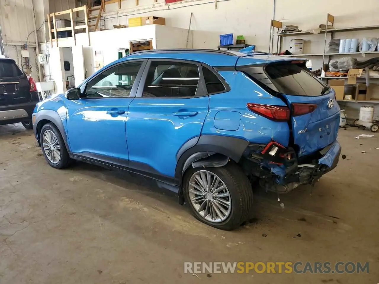 2 Photograph of a damaged car KM8K6CAA6KU255162 HYUNDAI KONA 2019