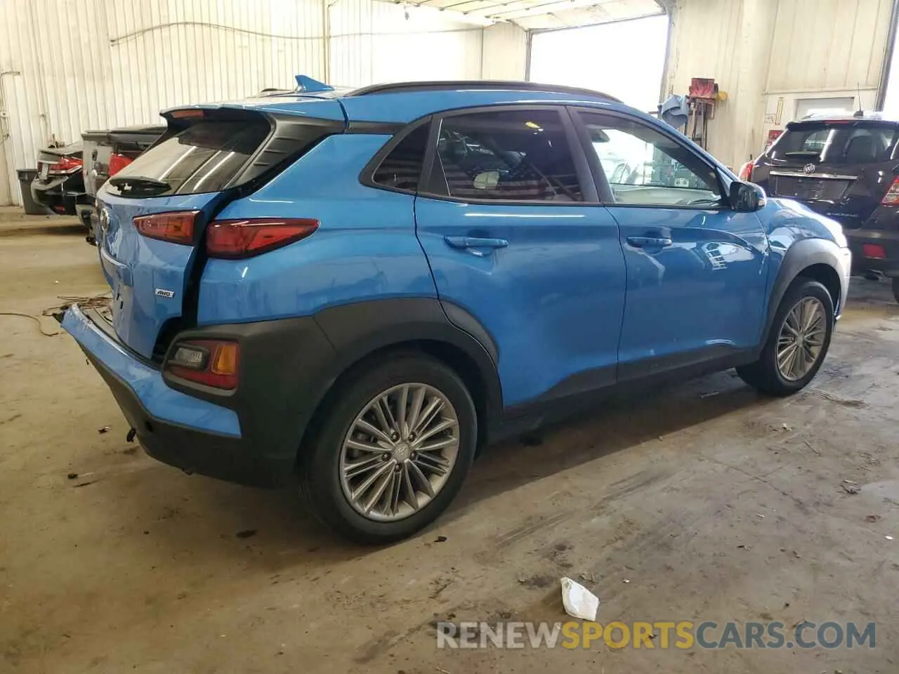 3 Photograph of a damaged car KM8K6CAA6KU255162 HYUNDAI KONA 2019