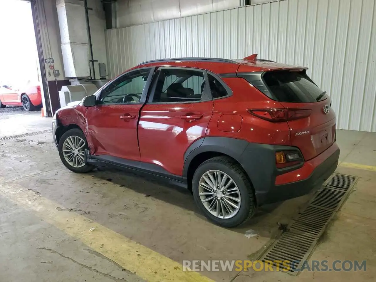 2 Photograph of a damaged car KM8K6CAA6KU257297 HYUNDAI KONA 2019