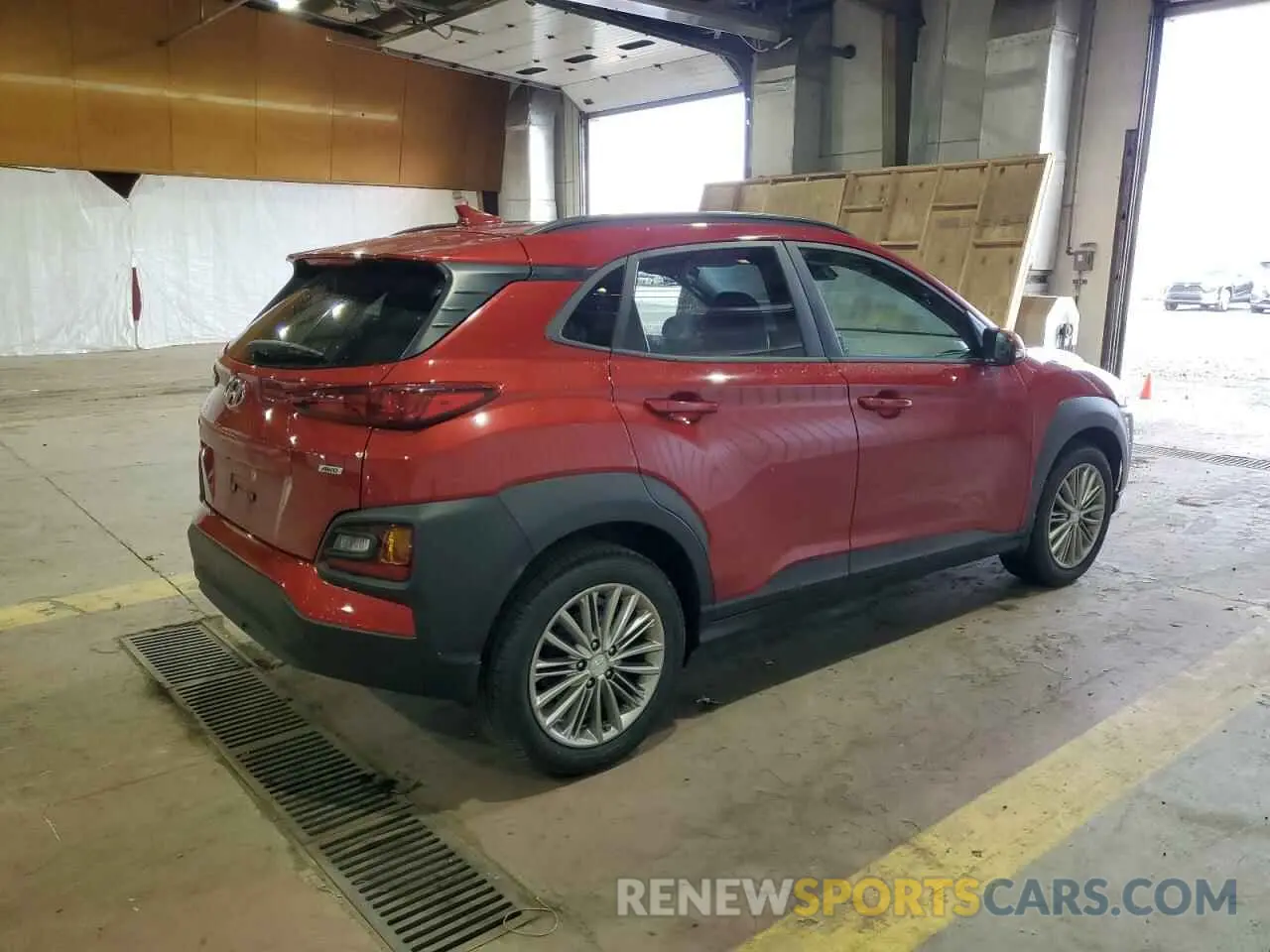 3 Photograph of a damaged car KM8K6CAA6KU257297 HYUNDAI KONA 2019