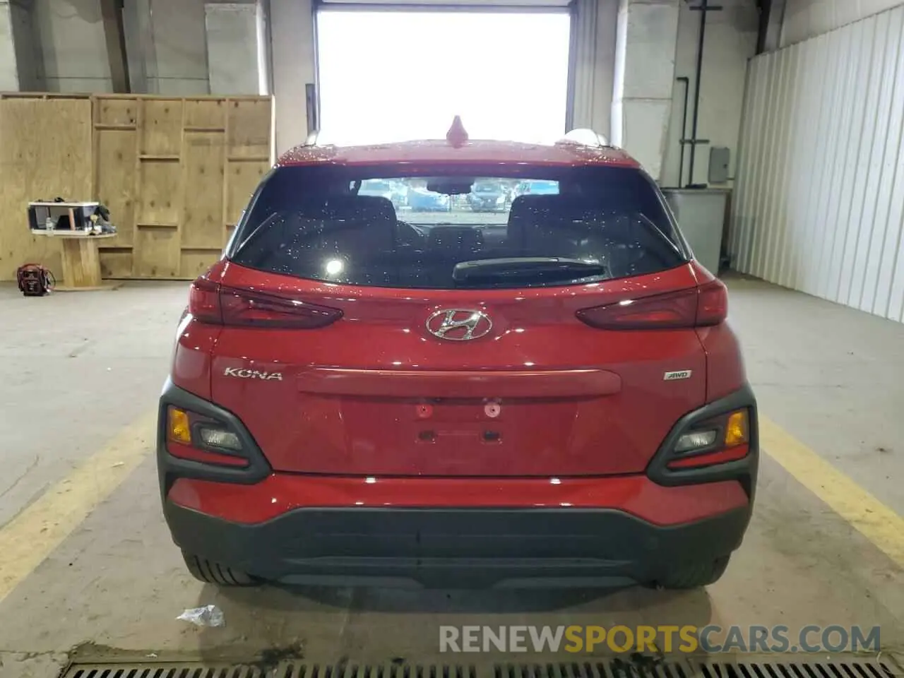 6 Photograph of a damaged car KM8K6CAA6KU257297 HYUNDAI KONA 2019