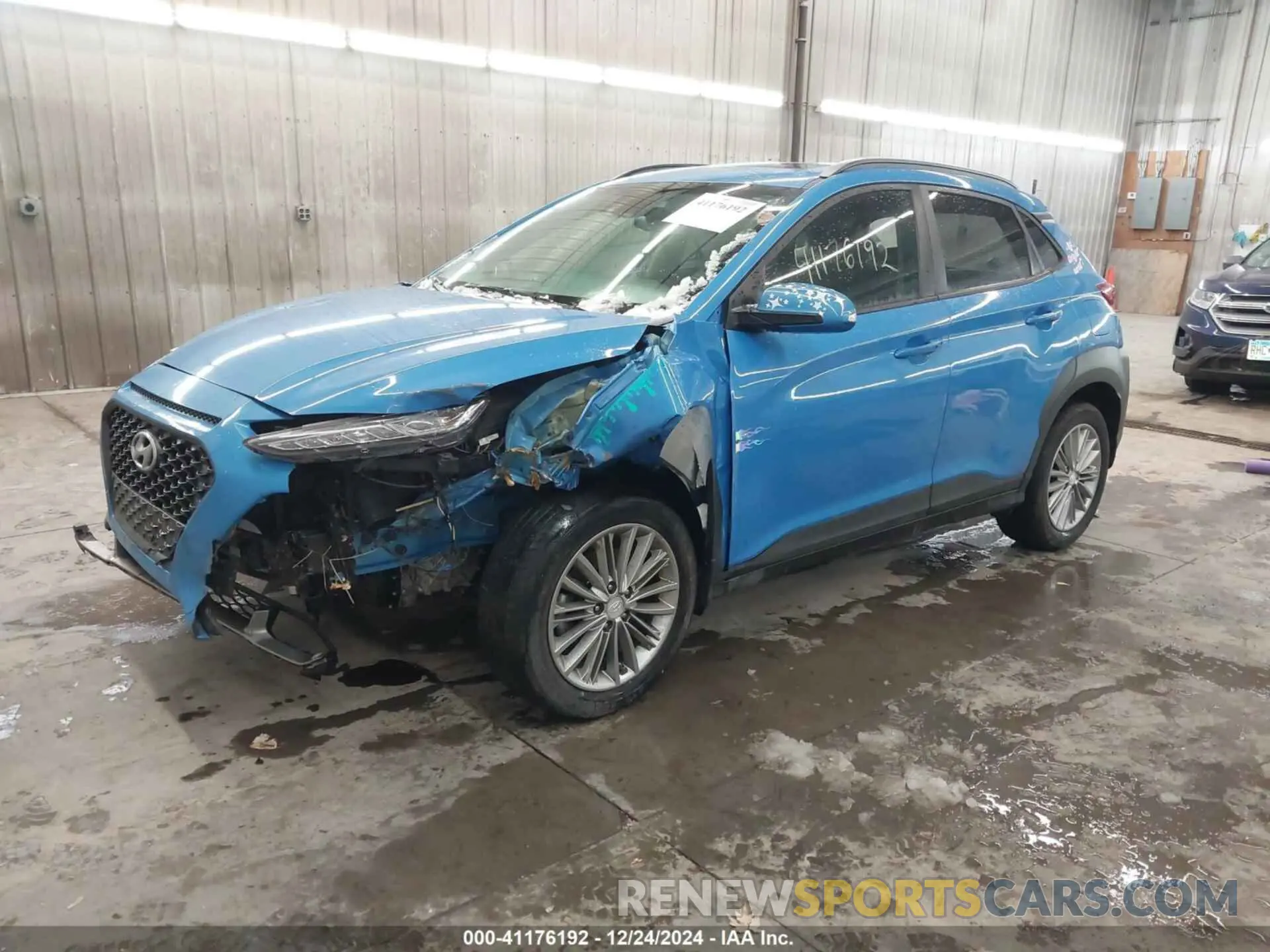 2 Photograph of a damaged car KM8K6CAA6KU359294 HYUNDAI KONA 2019