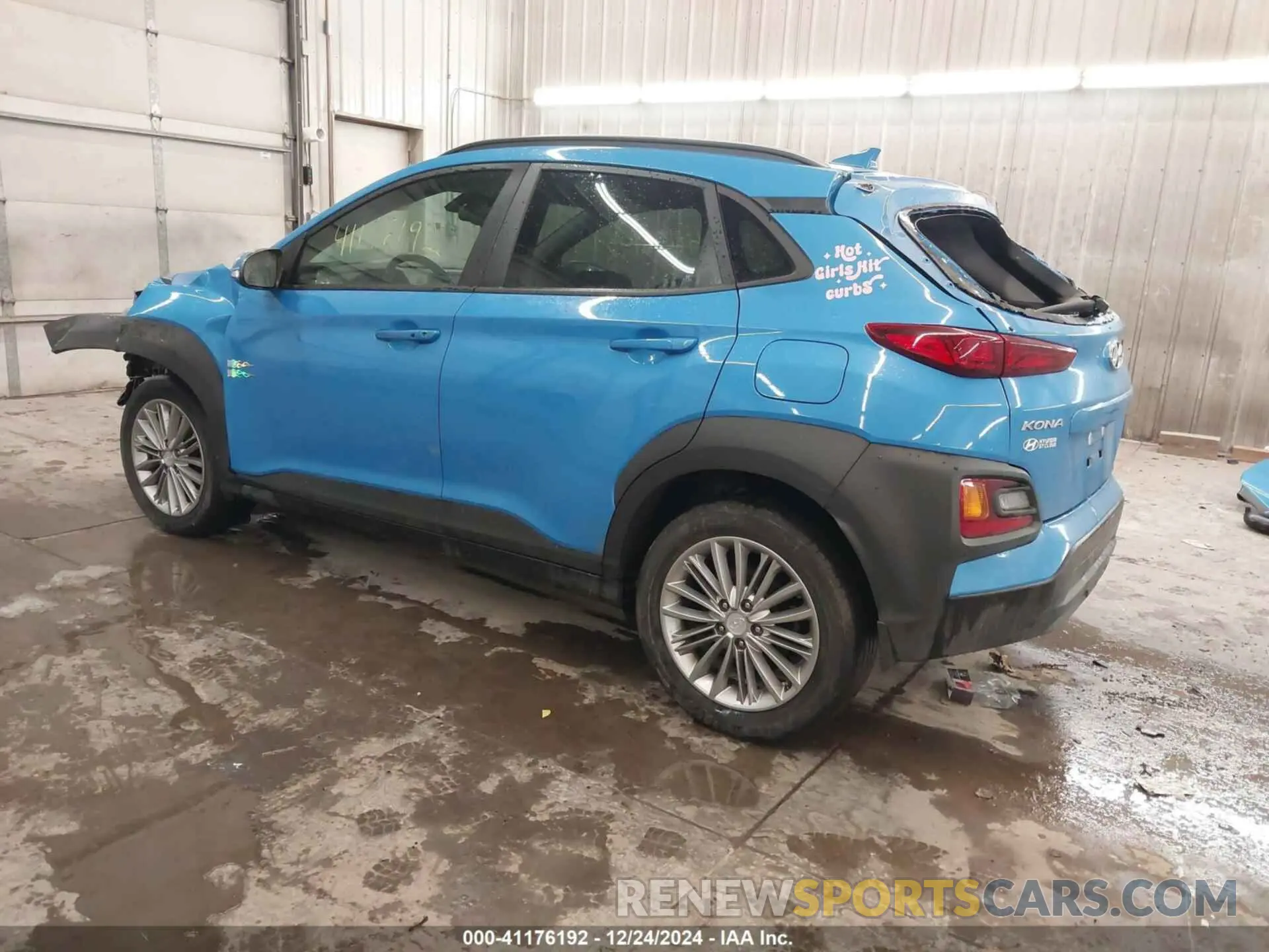 3 Photograph of a damaged car KM8K6CAA6KU359294 HYUNDAI KONA 2019