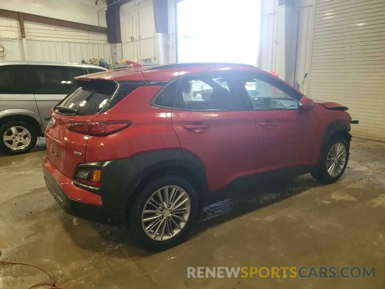 3 Photograph of a damaged car KM8K6CAA7KU254487 HYUNDAI KONA 2019