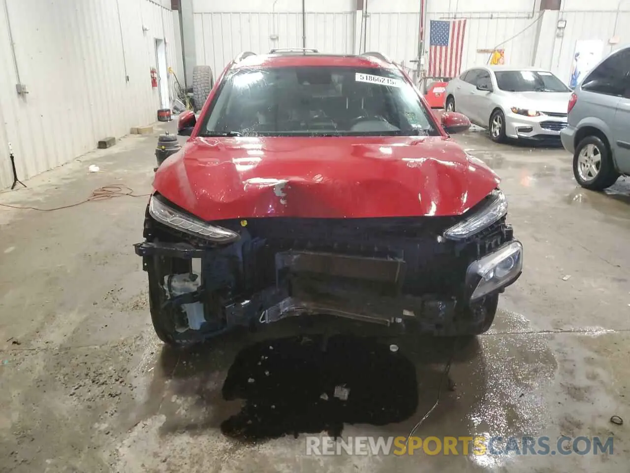 5 Photograph of a damaged car KM8K6CAA7KU254487 HYUNDAI KONA 2019
