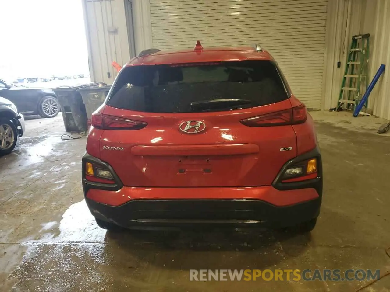 6 Photograph of a damaged car KM8K6CAA7KU254487 HYUNDAI KONA 2019