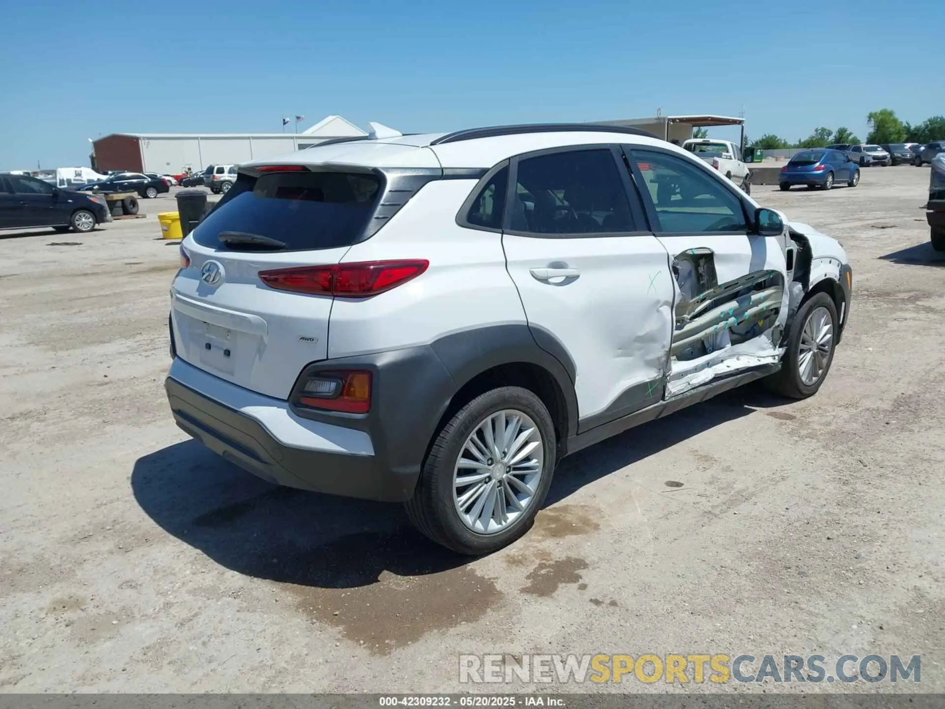 4 Photograph of a damaged car KM8K6CAA9KU256287 HYUNDAI KONA 2019