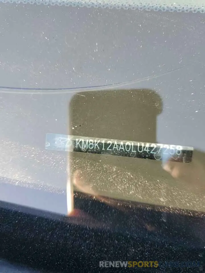 14 Photograph of a damaged car KM8K12AA0LU427258 HYUNDAI KONA 2020
