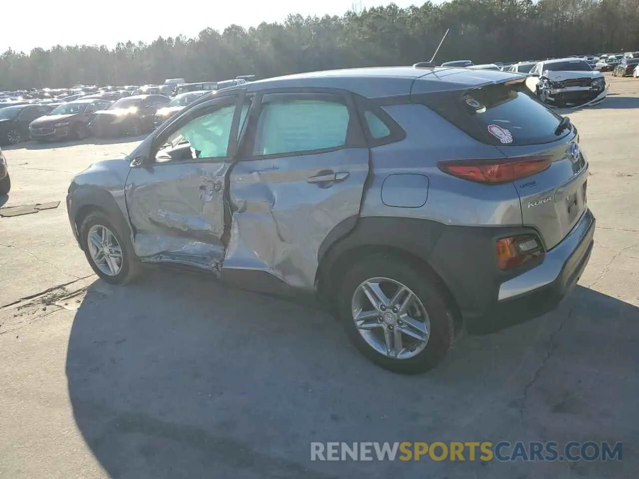 2 Photograph of a damaged car KM8K12AA0LU427258 HYUNDAI KONA 2020