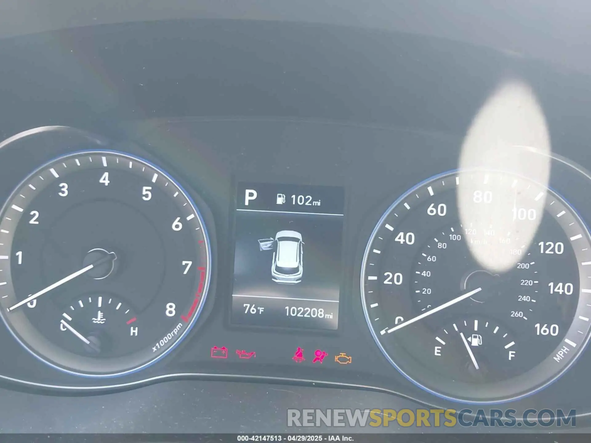 7 Photograph of a damaged car KM8K12AA3LU479208 HYUNDAI KONA 2020