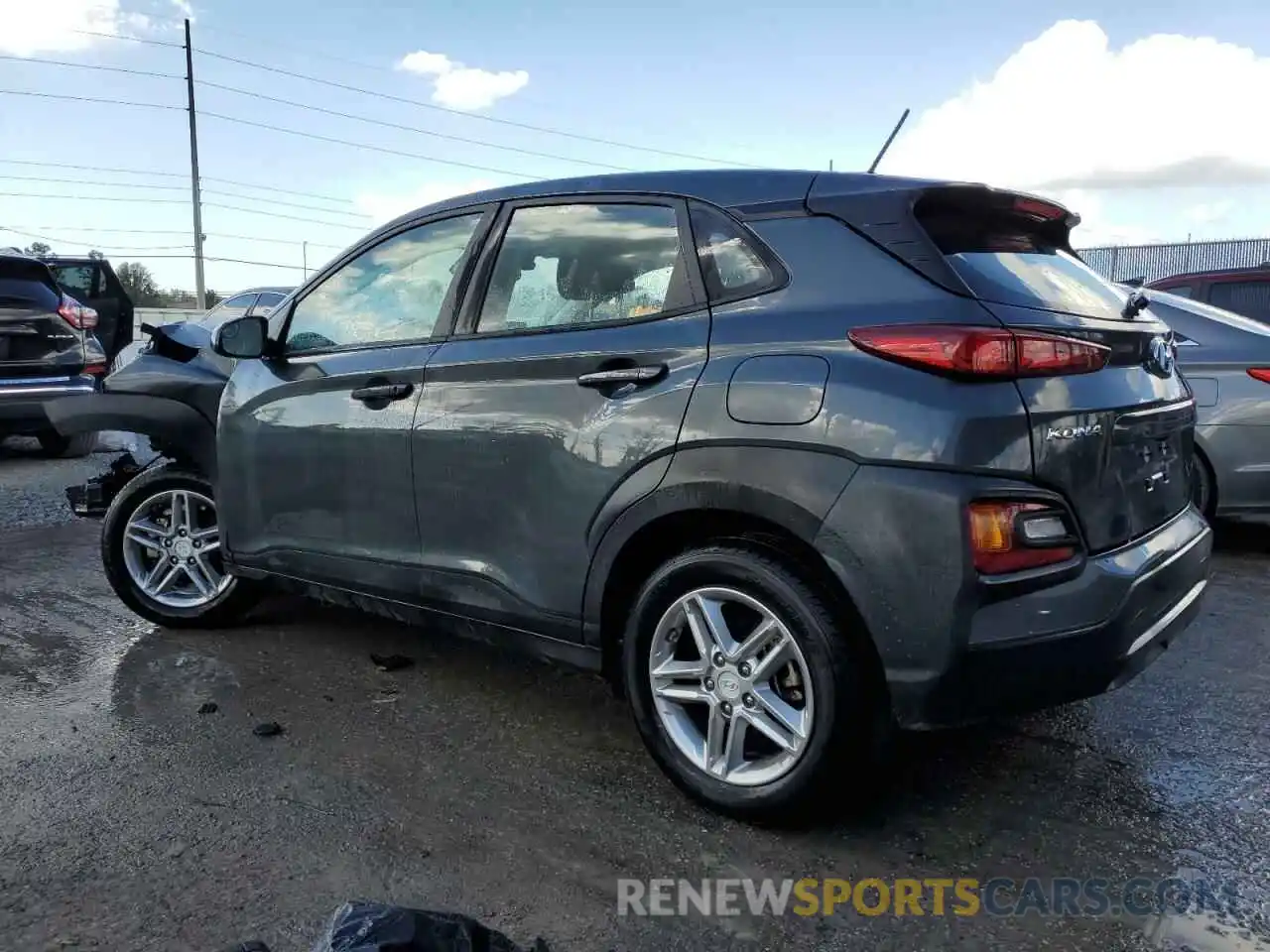 2 Photograph of a damaged car KM8K12AA4LU486698 HYUNDAI KONA 2020