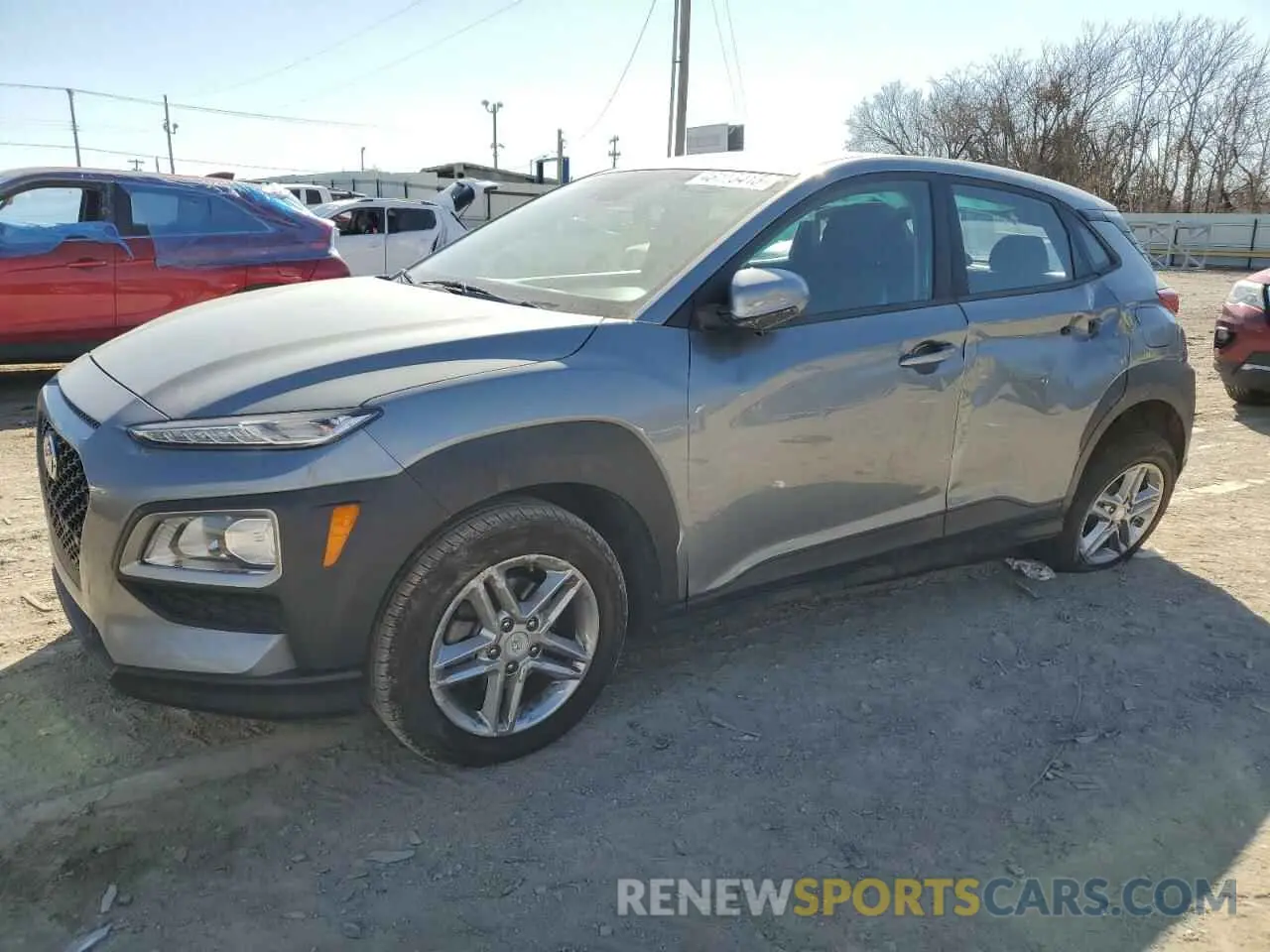 1 Photograph of a damaged car KM8K12AA6LU416622 HYUNDAI KONA 2020