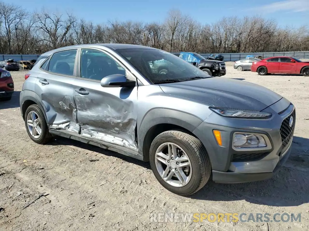 4 Photograph of a damaged car KM8K12AA6LU416622 HYUNDAI KONA 2020