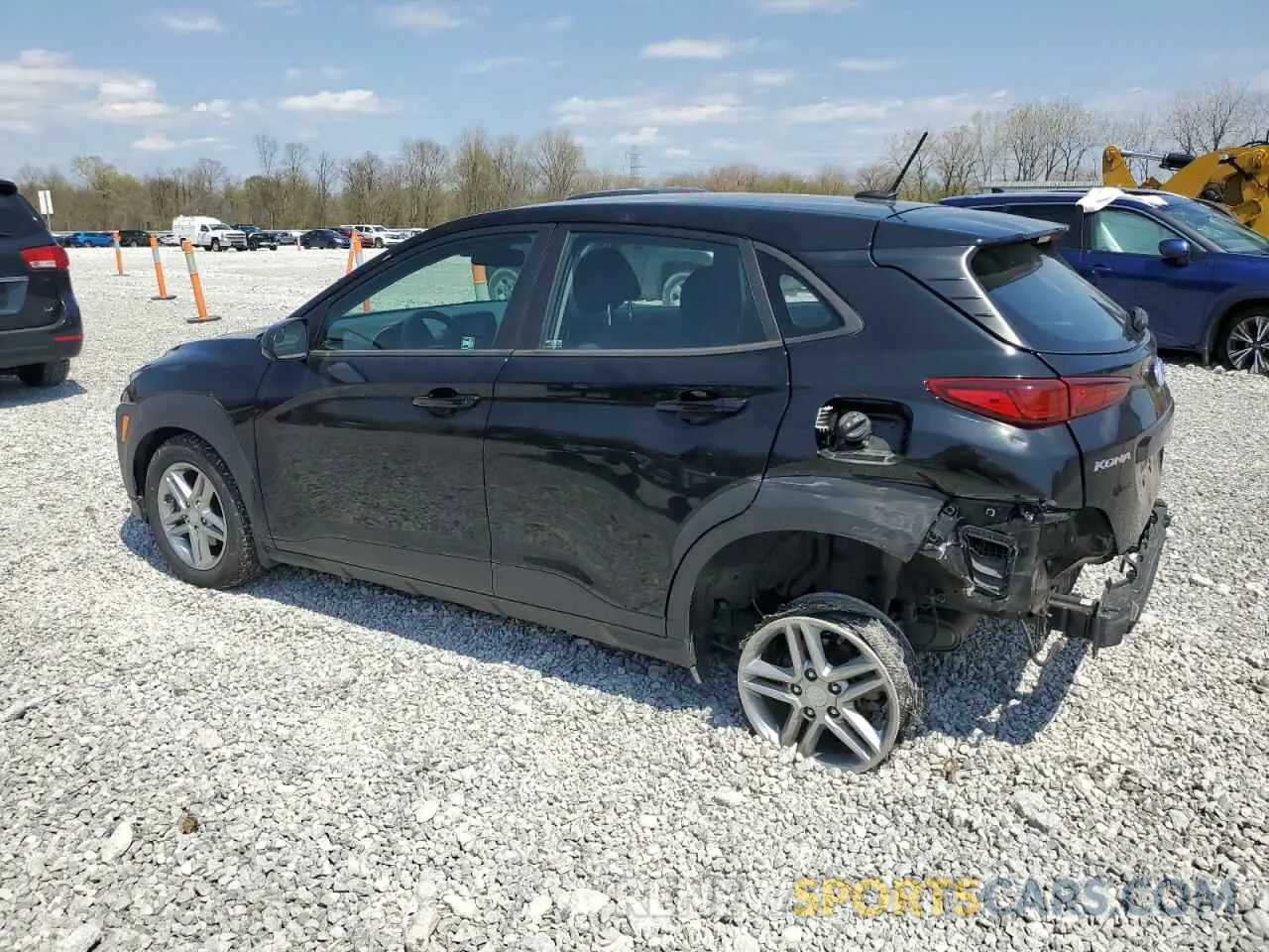 2 Photograph of a damaged car KM8K12AA6LU430973 HYUNDAI KONA 2020