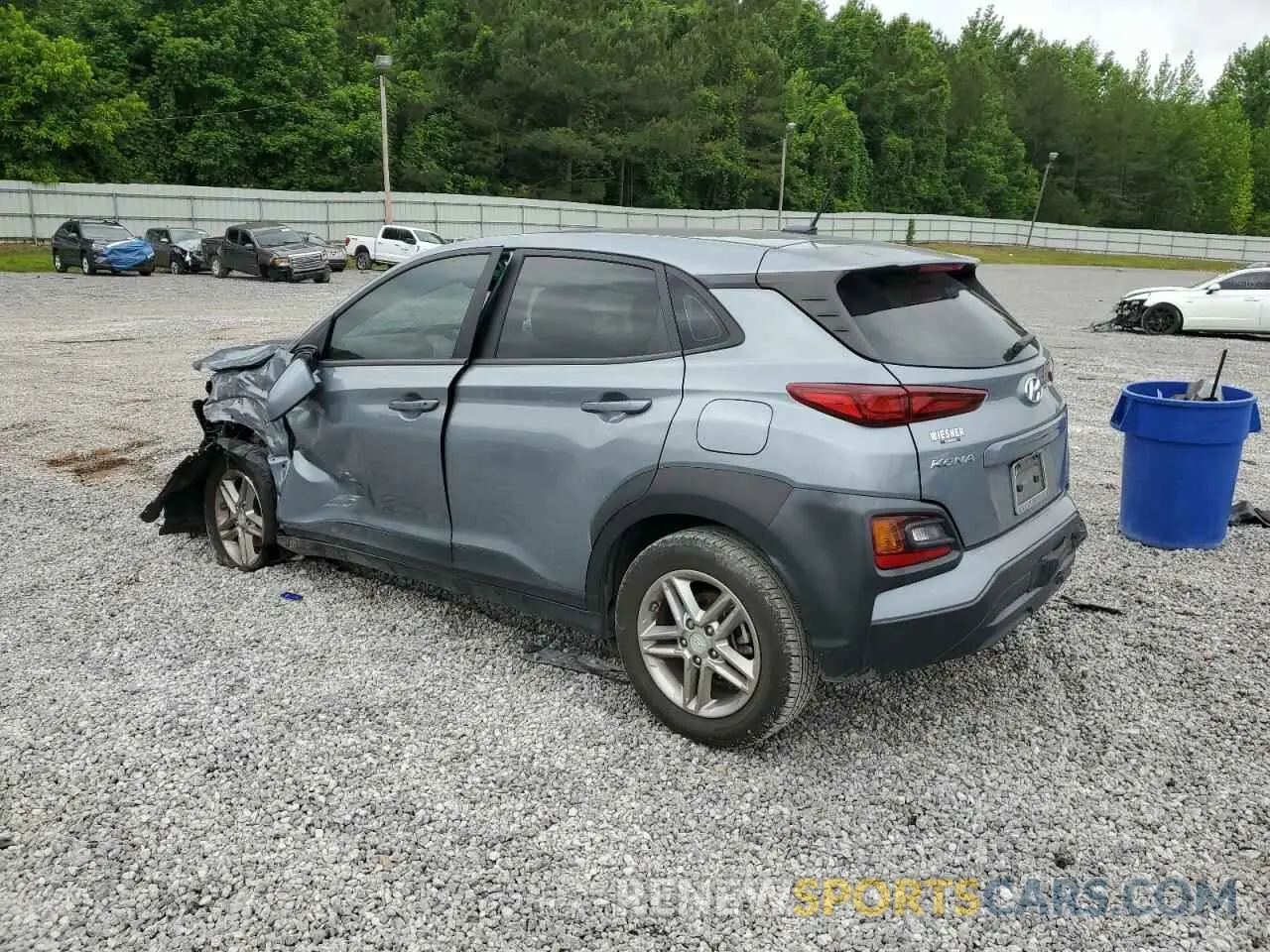 2 Photograph of a damaged car KM8K12AA6LU543614 HYUNDAI KONA 2020