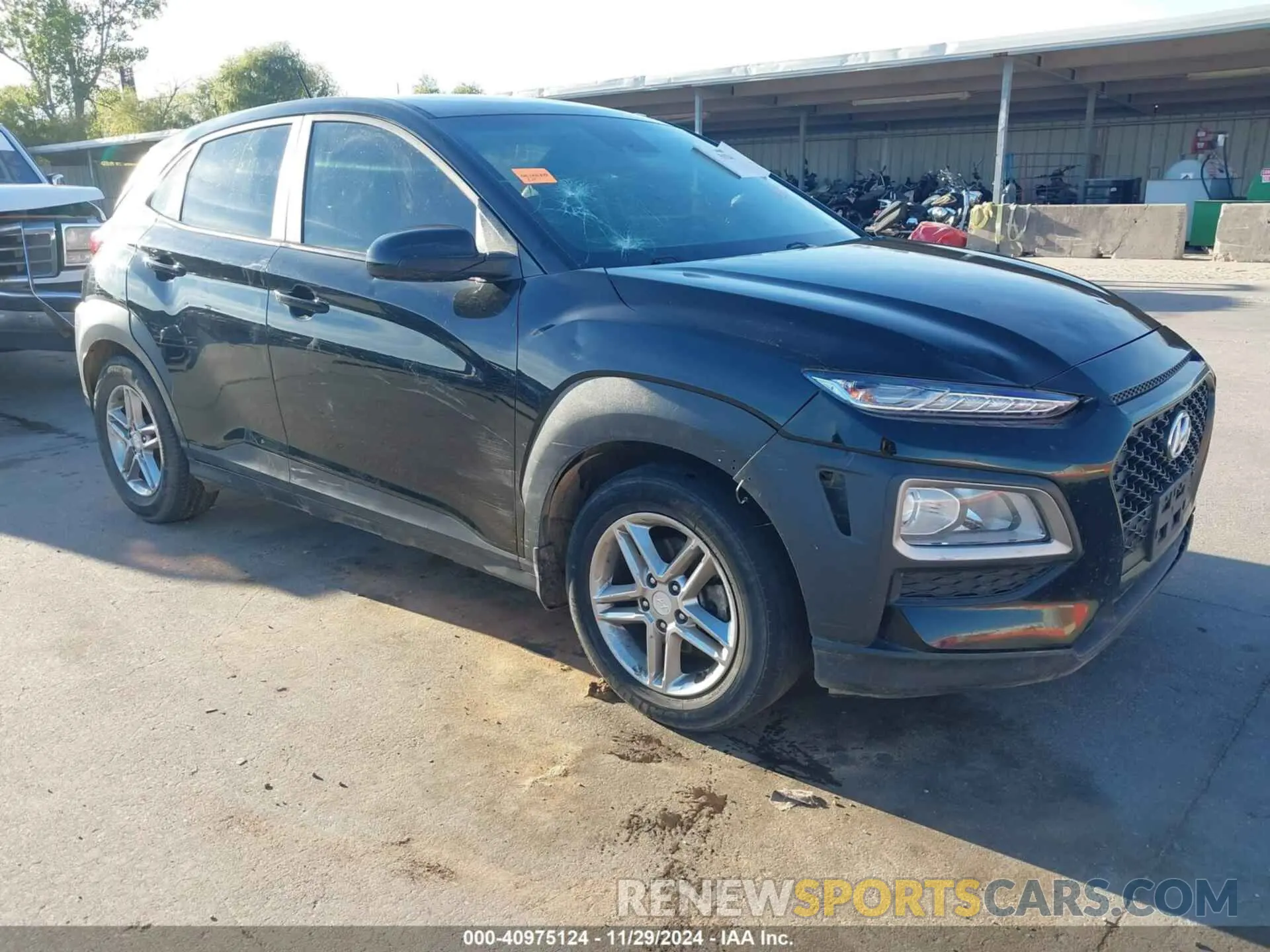 1 Photograph of a damaged car KM8K12AA7LU579313 HYUNDAI KONA 2020