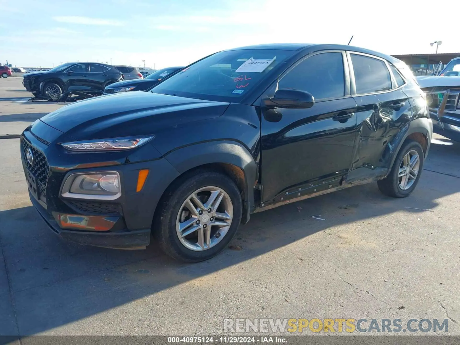 2 Photograph of a damaged car KM8K12AA7LU579313 HYUNDAI KONA 2020