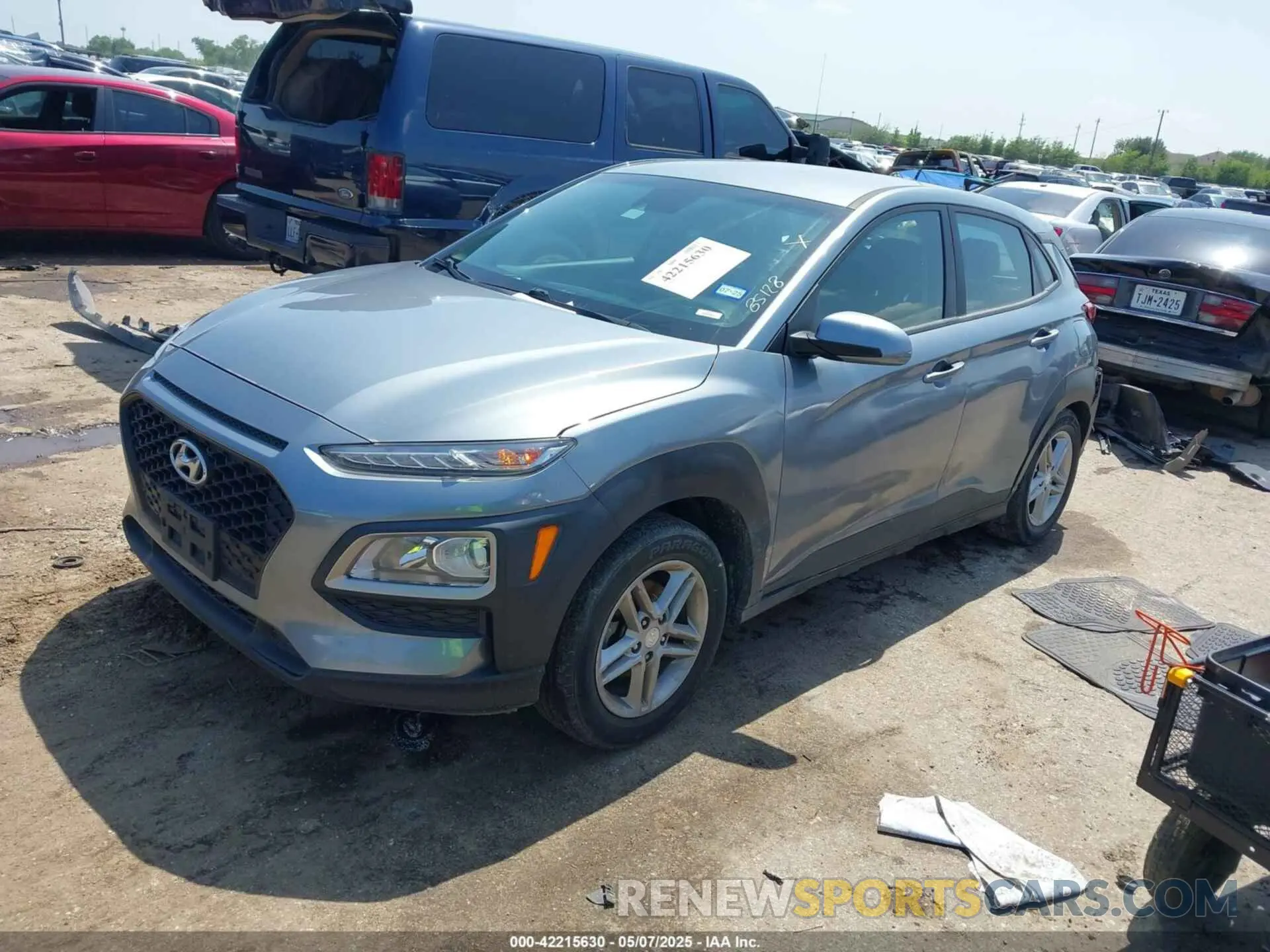 2 Photograph of a damaged car KM8K12AA8LU436094 HYUNDAI KONA 2020