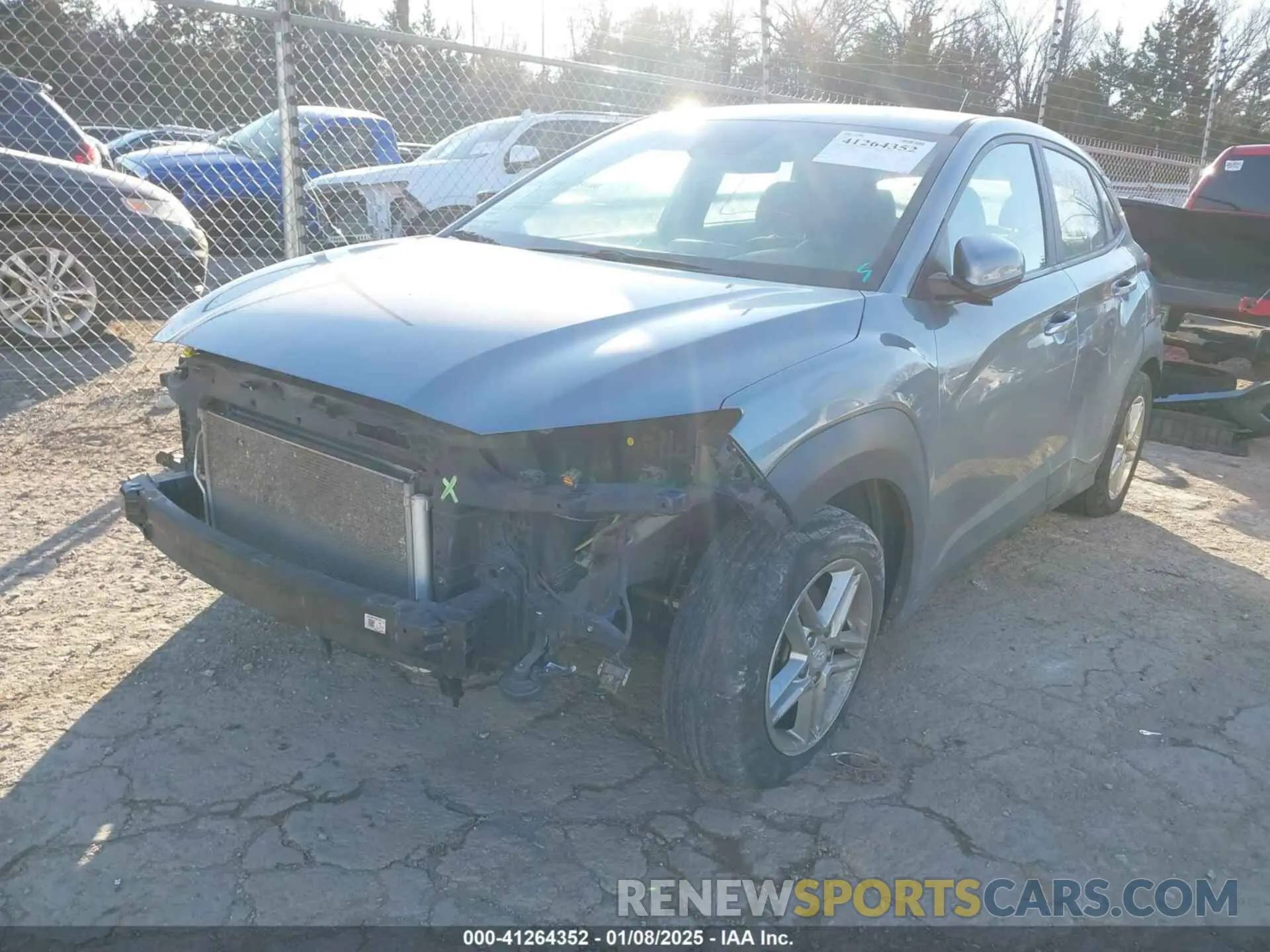 2 Photograph of a damaged car KM8K12AA8LU471301 HYUNDAI KONA 2020