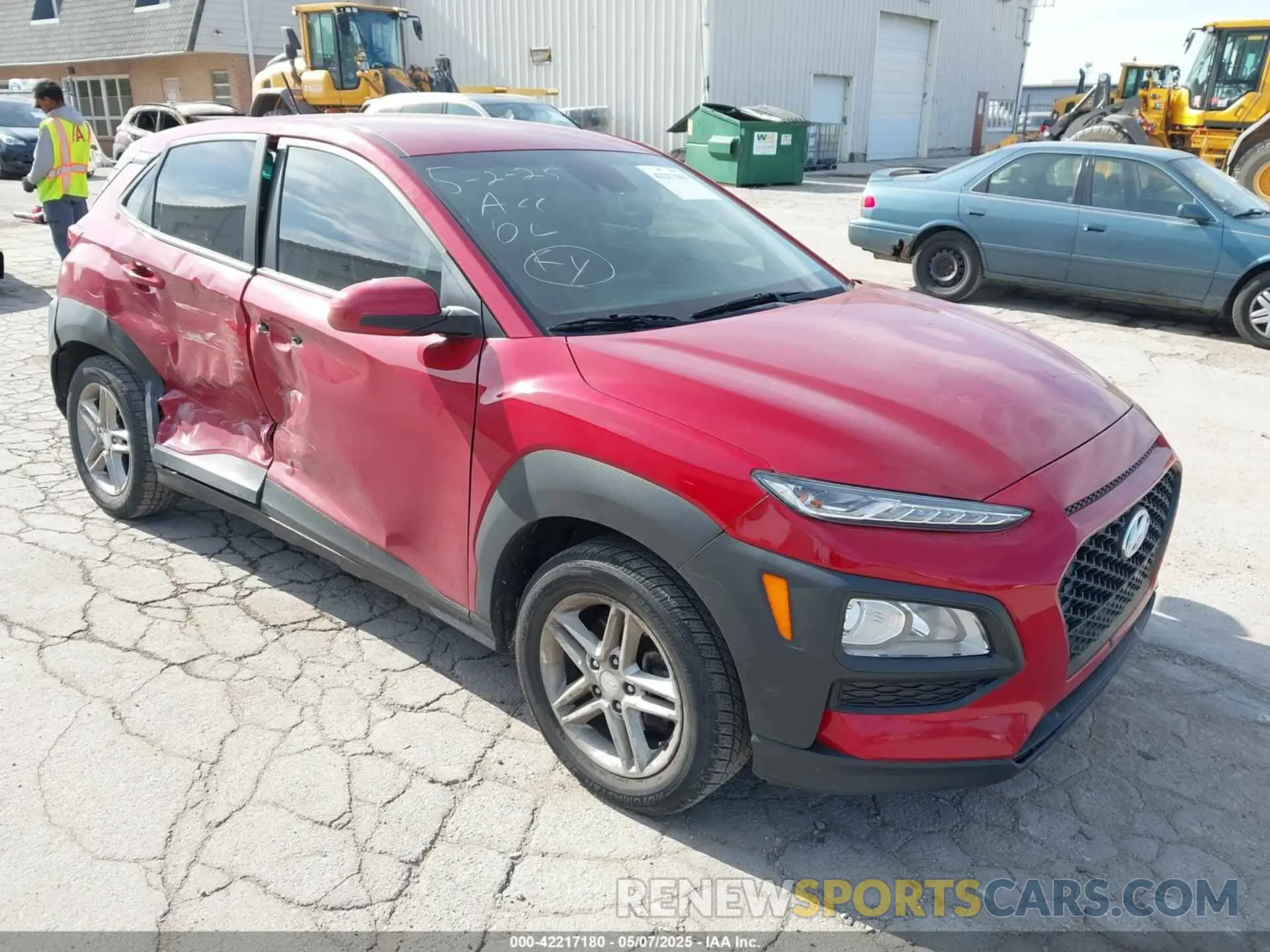 1 Photograph of a damaged car KM8K12AA8LU497087 HYUNDAI KONA 2020