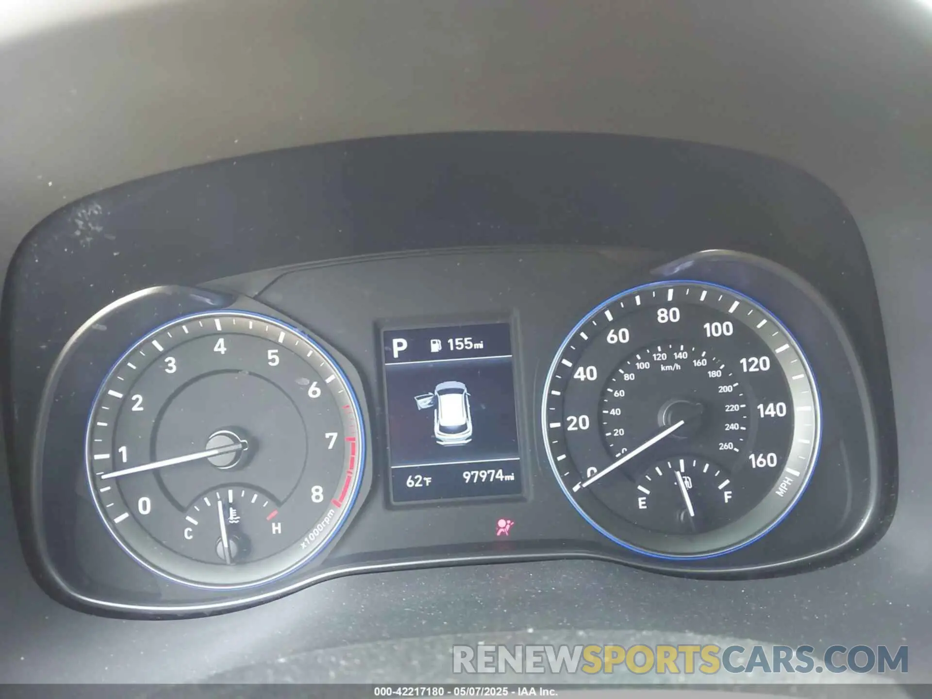 7 Photograph of a damaged car KM8K12AA8LU497087 HYUNDAI KONA 2020