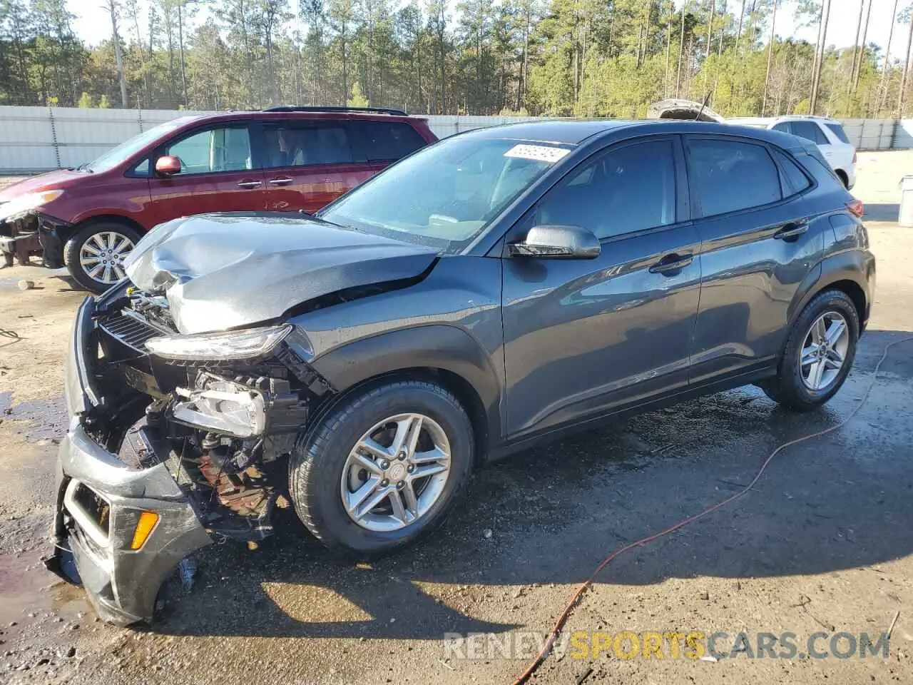 1 Photograph of a damaged car KM8K12AA8LU512882 HYUNDAI KONA 2020