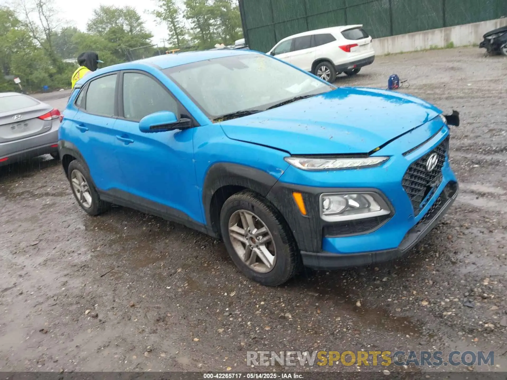 1 Photograph of a damaged car KM8K12AAXLU445542 HYUNDAI KONA 2020