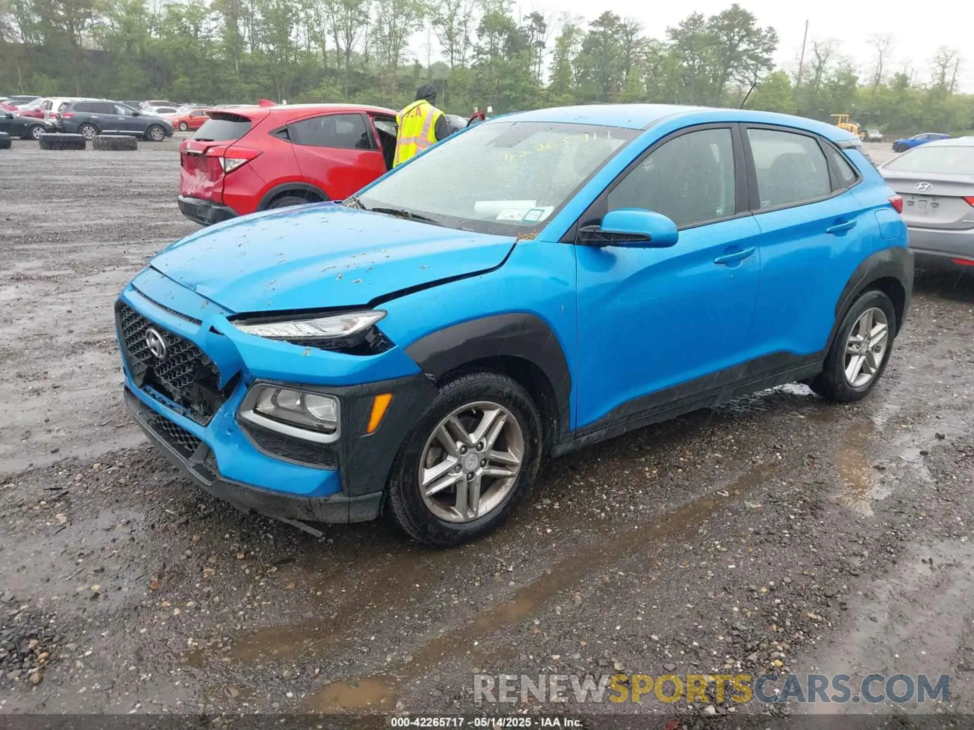 2 Photograph of a damaged car KM8K12AAXLU445542 HYUNDAI KONA 2020