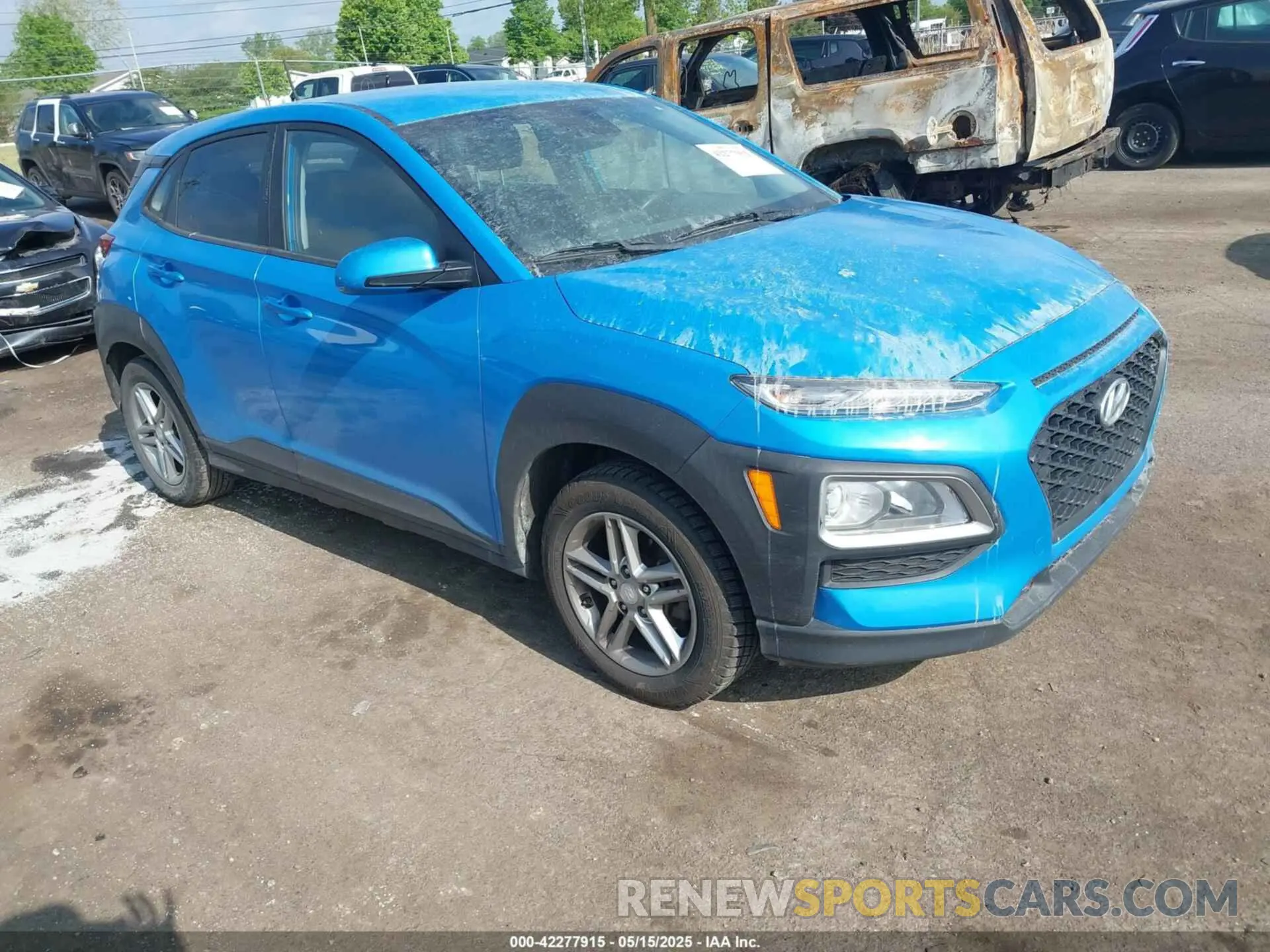1 Photograph of a damaged car KM8K12AAXLU471672 HYUNDAI KONA 2020