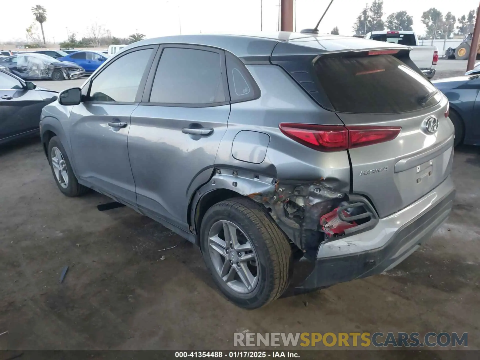 3 Photograph of a damaged car KM8K1CAA0LU474165 HYUNDAI KONA 2020