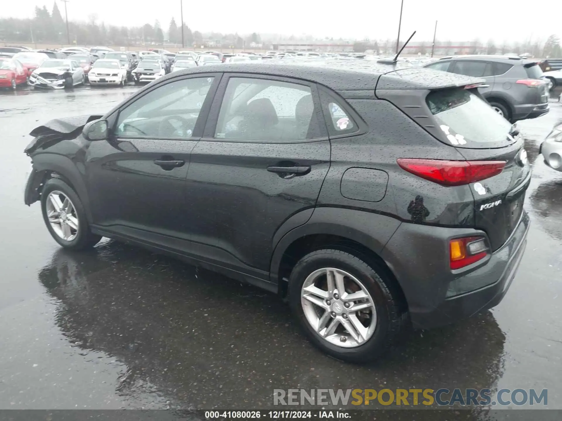 3 Photograph of a damaged car KM8K1CAA0LU493220 HYUNDAI KONA 2020