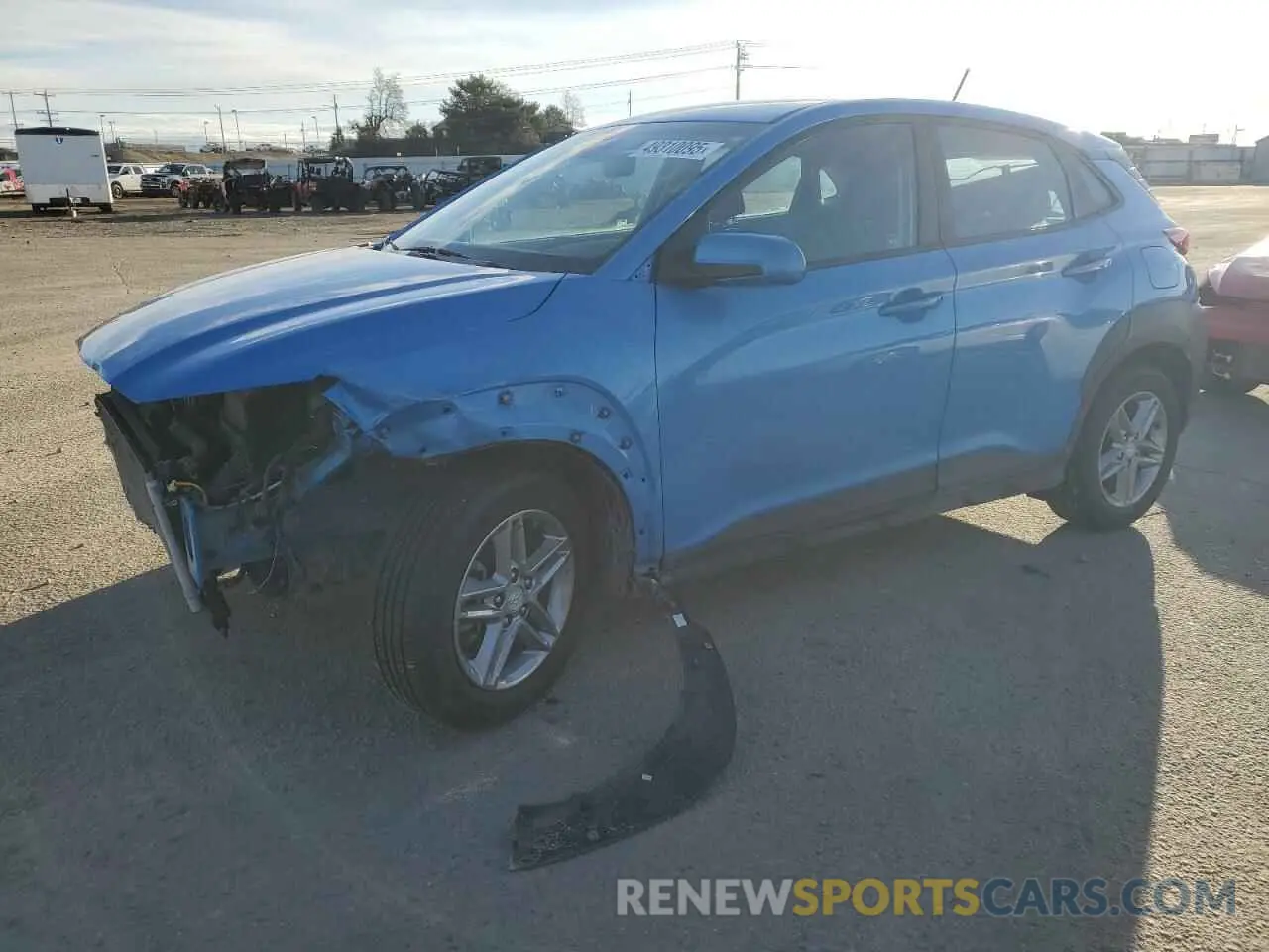 1 Photograph of a damaged car KM8K1CAA2LU480257 HYUNDAI KONA 2020