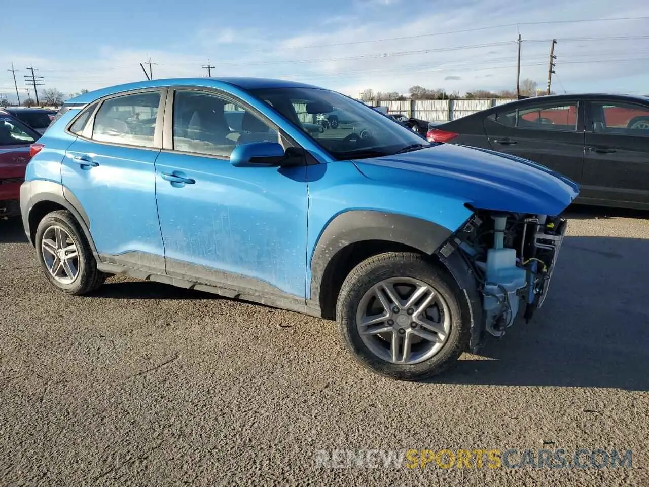 4 Photograph of a damaged car KM8K1CAA2LU480257 HYUNDAI KONA 2020
