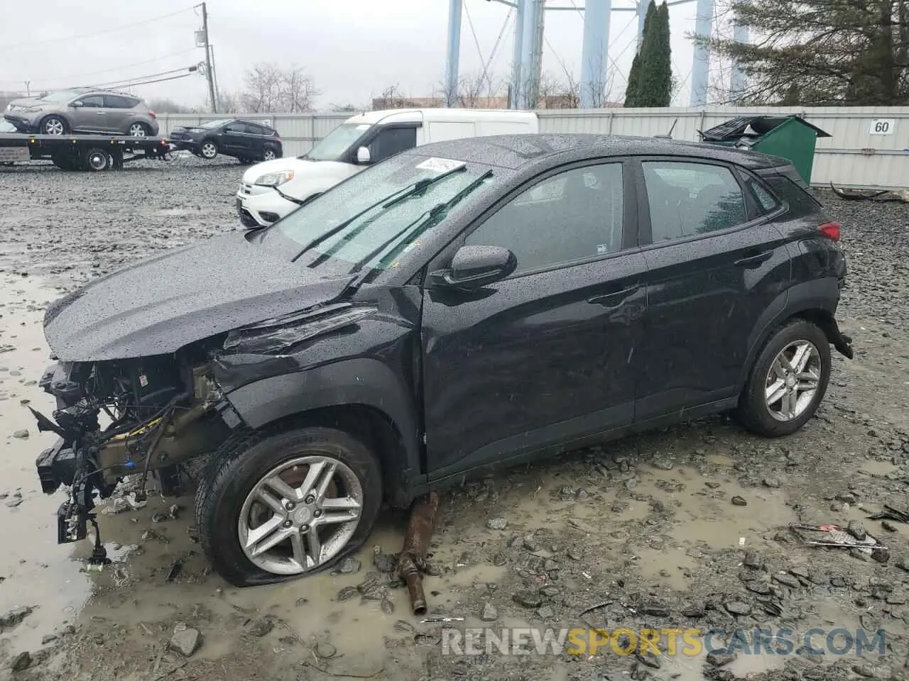 1 Photograph of a damaged car KM8K1CAA2LU555216 HYUNDAI KONA 2020