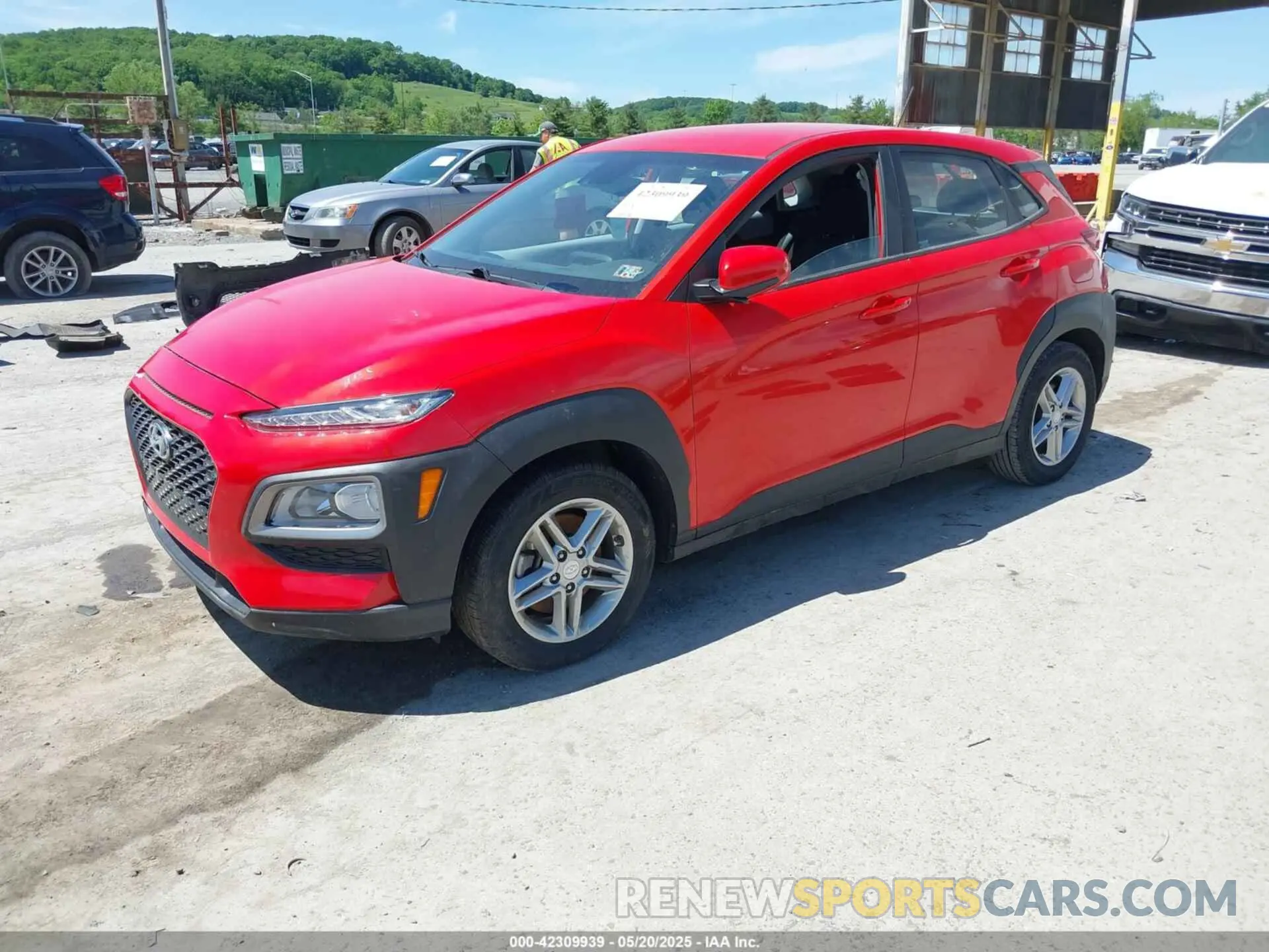 2 Photograph of a damaged car KM8K1CAA6LU486059 HYUNDAI KONA 2020