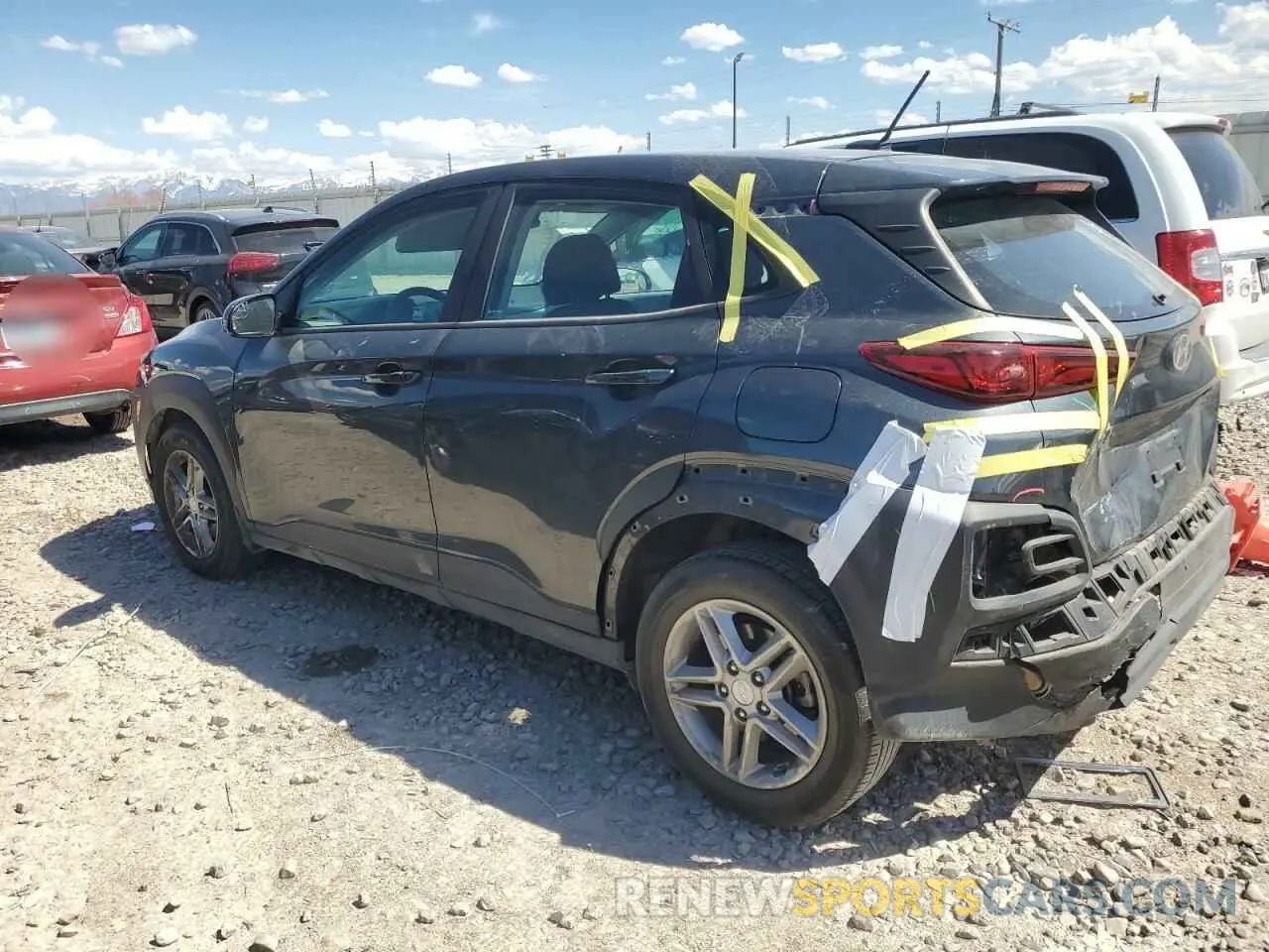 2 Photograph of a damaged car KM8K1CAA6LU494162 HYUNDAI KONA 2020