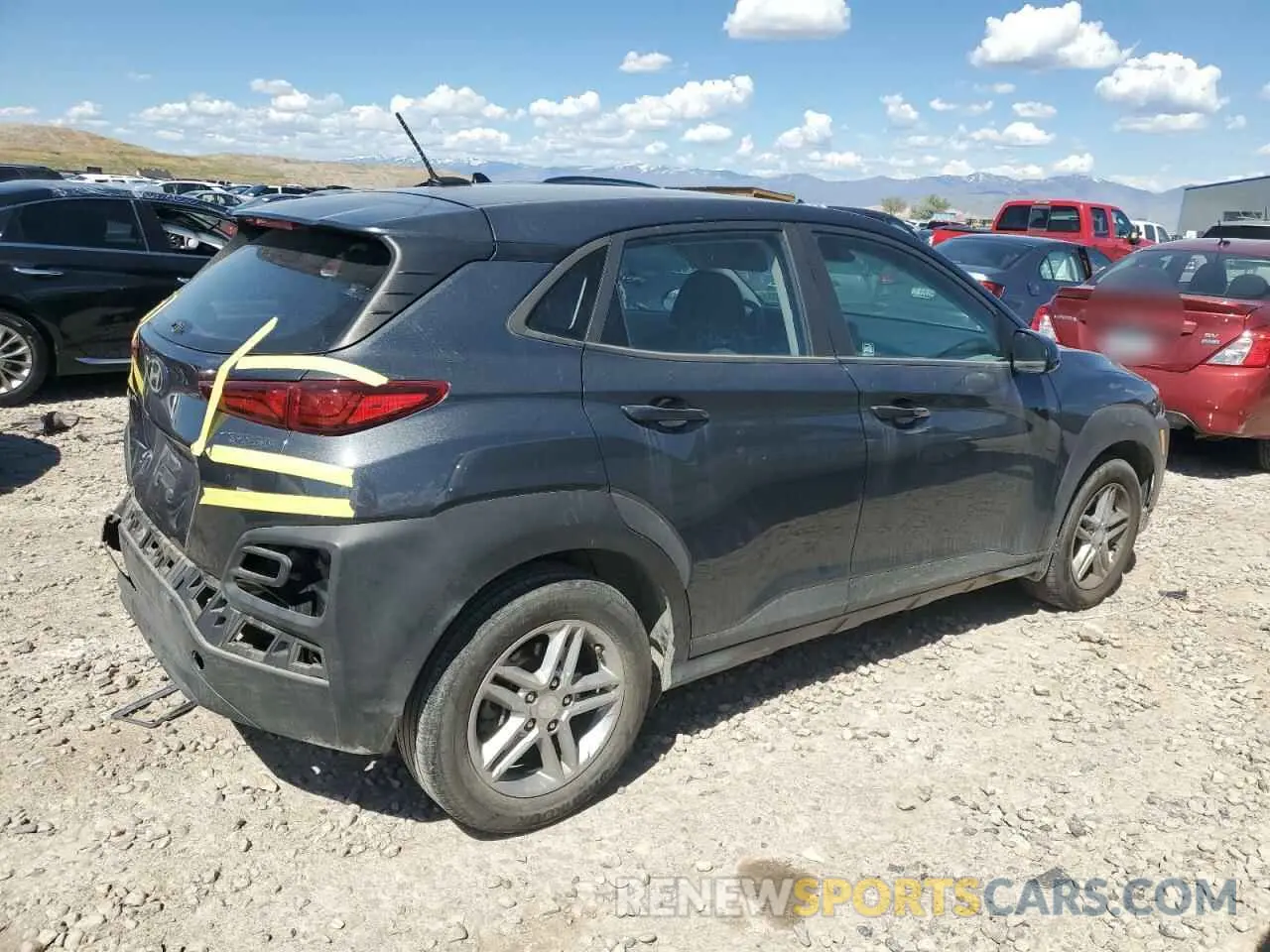 3 Photograph of a damaged car KM8K1CAA6LU494162 HYUNDAI KONA 2020