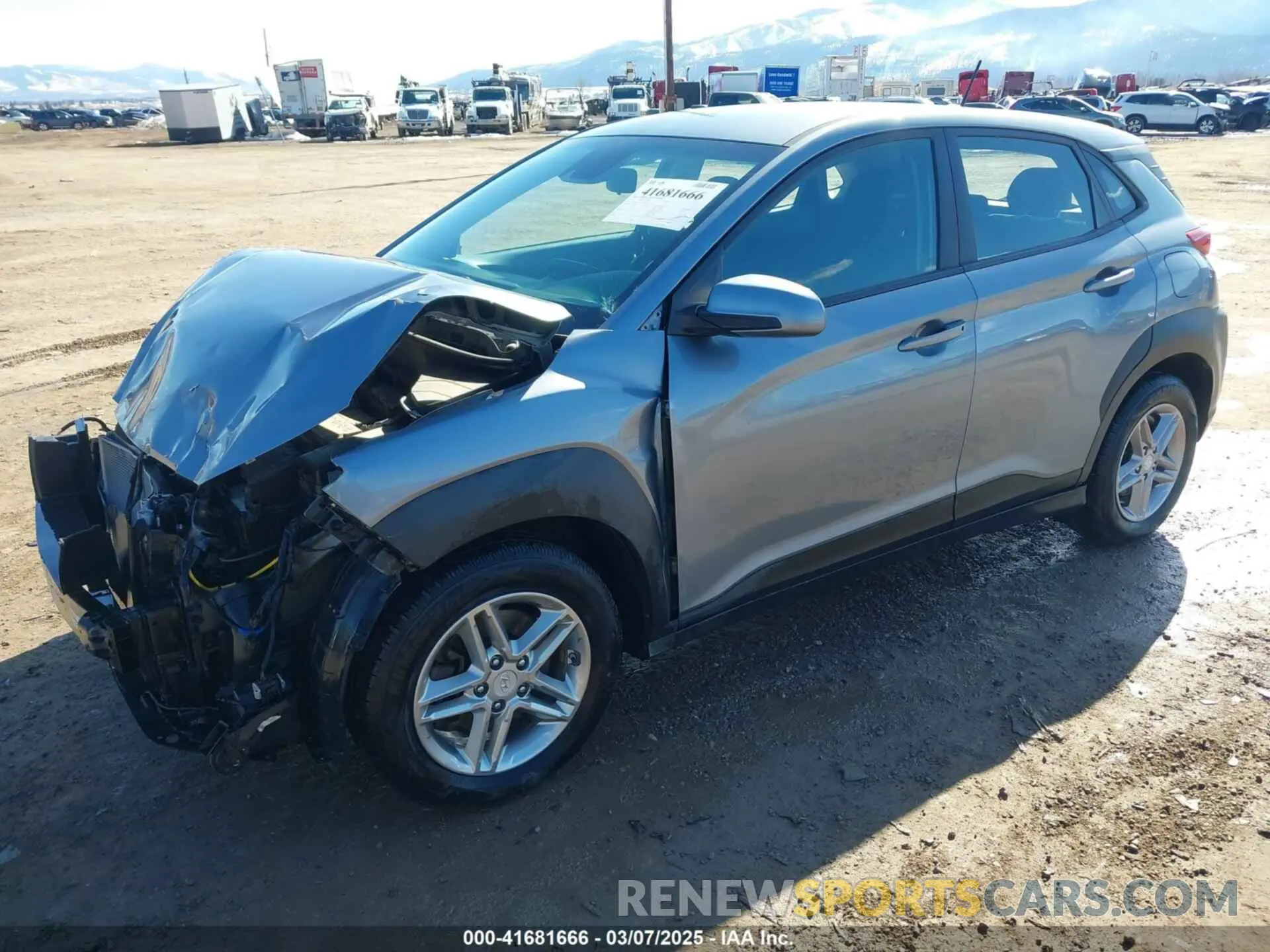 2 Photograph of a damaged car KM8K1CAA6LU585402 HYUNDAI KONA 2020
