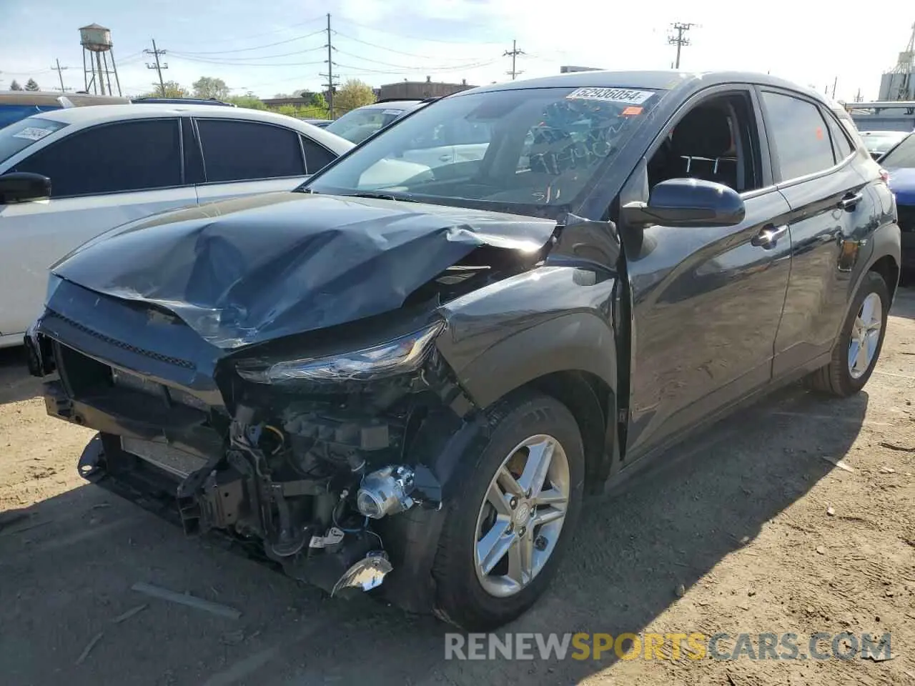 1 Photograph of a damaged car KM8K1CAA8LU427983 HYUNDAI KONA 2020