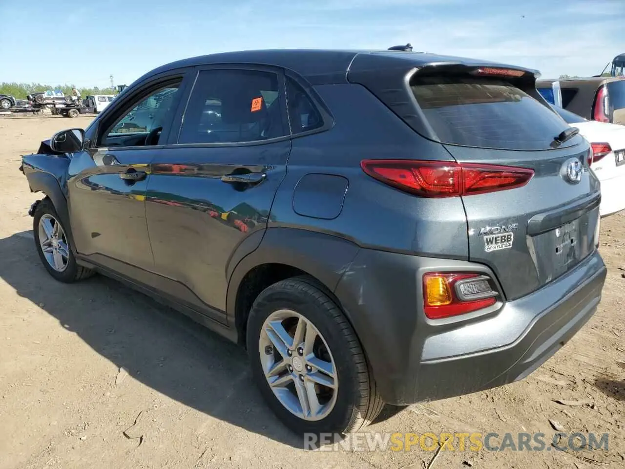 2 Photograph of a damaged car KM8K1CAA8LU427983 HYUNDAI KONA 2020