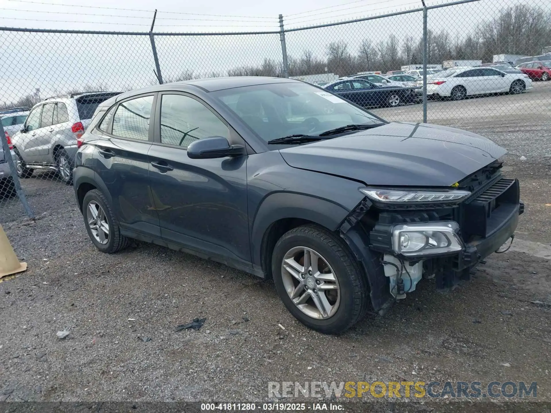 1 Photograph of a damaged car KM8K1CAA8LU506649 HYUNDAI KONA 2020