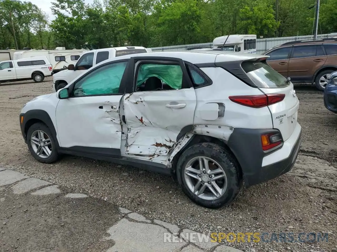 2 Photograph of a damaged car KM8K1CAAXLU402616 HYUNDAI KONA 2020