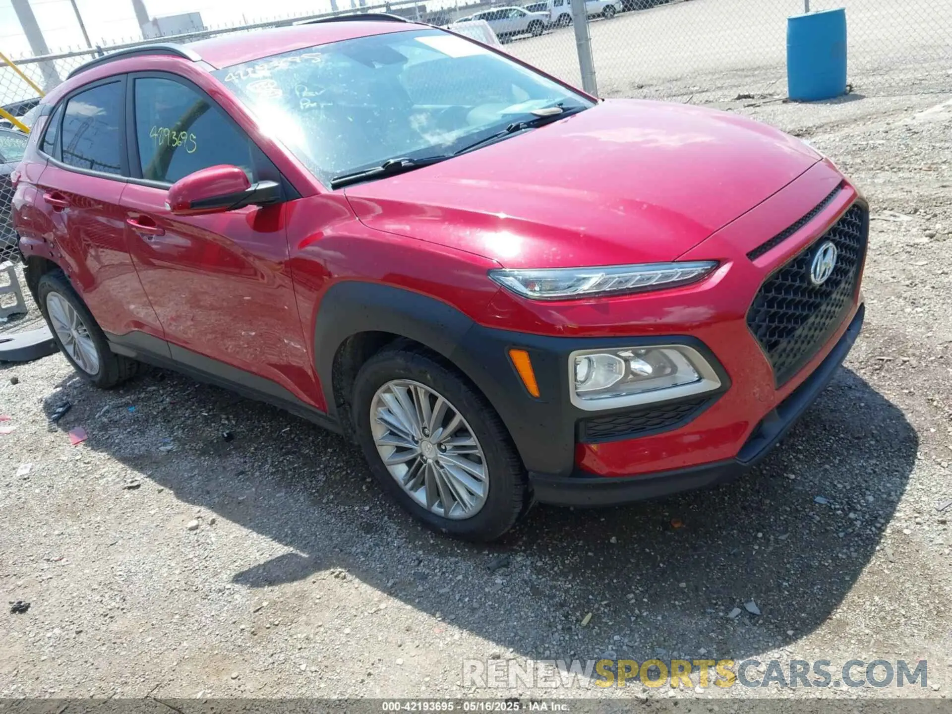 1 Photograph of a damaged car KM8K22AA1LU474084 HYUNDAI KONA 2020